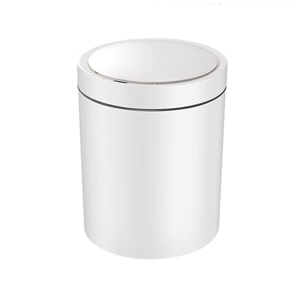 Smart Sensor Trash Can, Household Paper Basket with Lid 12L Large Capacity Closed Design Mute Opening and Closing Sorting Trash