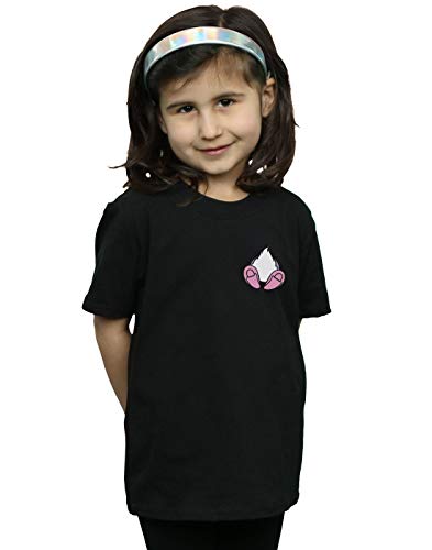 Disney Girls Daisy Duck Backside Breast Print T-Shirt Black 7-8 Years