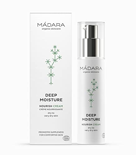 MÁDARA Organic Skincare | Tiefenfeuchtigkeitscreme – 50 ml, Reichhaltig, Äußerst Nährend, Beruhigend, Für Trockene Und Dehydrierte Haut, Vegan, Ecocert-zertifiziert, Recycelbare Verpackung