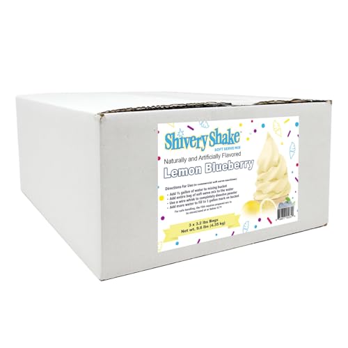 Shivery Shake Lemon Blueberry Soft Serve Ice Cream Mix, 3