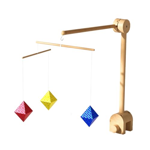 LLTCMYGS Montessori octaèdre Mobile Rotatif Suspendu Jouet, la Perception visuelle