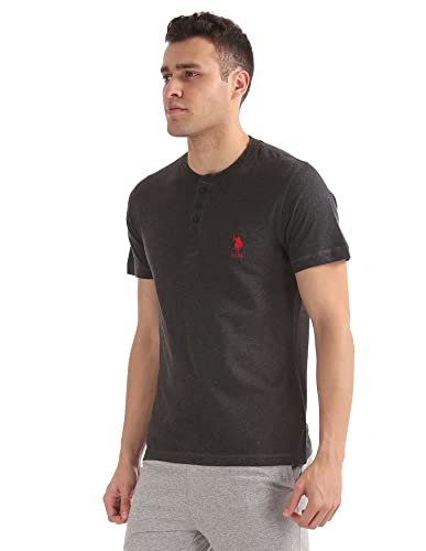Image of U.S. POLO ASSN. Men's Henley Neck Cotton T-Shirt