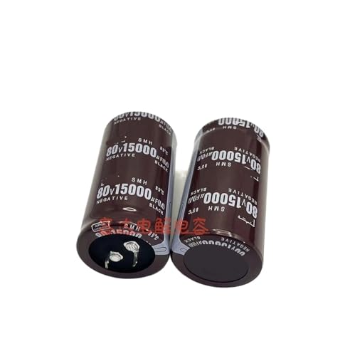 Condensador electrolítico de 80V para solucionar zumbidos en el filtro del amplificador de sonido de 15000 uF