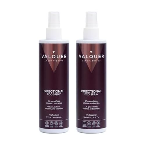 Válquer Eco Spray capilar de Fijación Direccional, Laca Ecológica, Laca Cabello Sin Gas. Formulación zero%: sin sulfatos, sin sal, sin siliconas - 300 Mililitros (Paquete de 2)