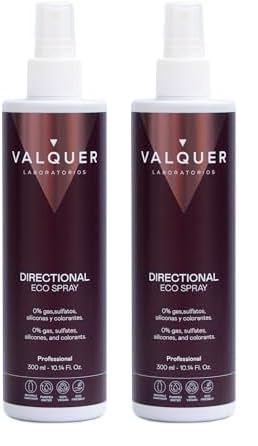 Válquer Eco Spray capilar de Fijación Direccional, Laca Ecológica, Laca Cabello Sin Gas. Formulación zero%: sin sulfatos, sin sal, sin siliconas - 300 Mililitros (Paquete de 2)