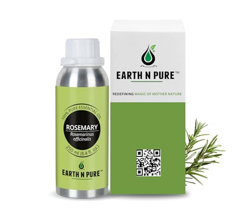 Image of Earth N Pure Rosemary Essential Oil - Natural & Therapeutic Grade - 250 ML