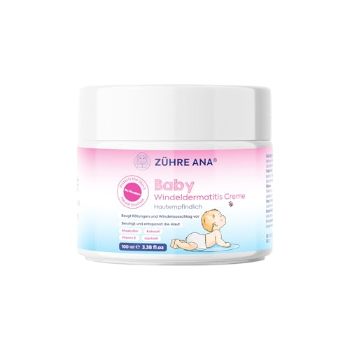 Zühre Ana Crema protectora para bebés - Crema para Irritaciones, Crema Culito Bebe, Crema Pañal, Crema de Cuidado Para Bebés 100 ml