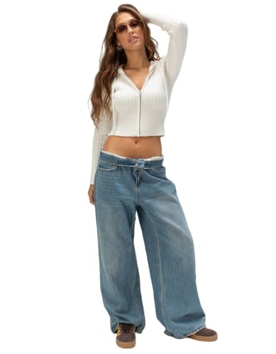 Rsq Womens Low Rise Ultra Baggy Jeans