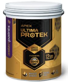 Image of Asian Paint Apex Ultima Protek Exterior Paint, Graphene Powered, Lamination Guard, Crack Bridging, Anti Premium Exterior Emulsion - Premium Weather Protection | Dust Resistant, Anti-Algal | 10 Lite...