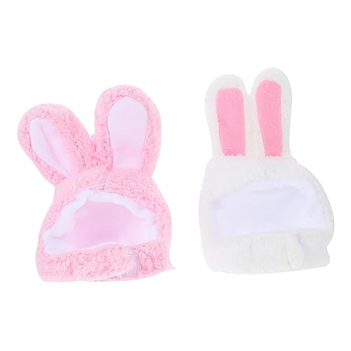 VANZACK 2Pcs Cute Dog Hat with Bunny Ears Adorable Pet Headgear for Dogs and Cats for Parties Holidays and Photo Shoots Safe and Comfortable Design