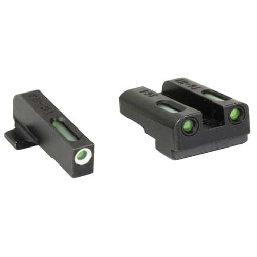 Image of TRUGLO TFX Handgun Sight | Durable Shock-Resistant Compact Brightly Glowing Tritium & Fiber-Optic Xtreme Day /Night Sight for Handguns
