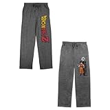Dragon Ball Z Goku & Logo Men’s 2-Pack Sleep Pajama Pants-Large