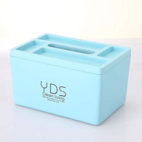 YLBMN Blue multi-function rectangular plastic waterproof tissue box Cover