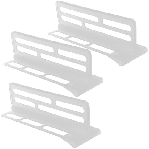 GAROZATION Separador Plástico Ajustable para Puerta Lateral de Refrigerador 3 Unidades Divisor Telescópico para Compartimentos y Cajones de Cocina Organizador para Alimentos Bebidas y Baño