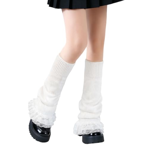 Image of Junely Leg Warmers for Women Kawaii Leg Warmer Cute Legwarmers Japanese Socks Emo Lolita Gyaru Harajuku Accessories