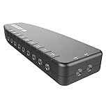 SLx TV Signal Booster Aerial Amplifier, 8 Way Signal Distribution Amplifier with Coax Connections, 4G & 5G Filtering, Indoor TV Aerial, HD & 4K TV/FM/DAB & Freeview