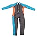 GLOGLOW Kids Long Sleeve Wetsuit, Easy to Wear Neoprene Wetsuit for Kids. Comfortable, Light Color, Keep Warm, Long Sleeves for Surfing, Swimming (Size 6)