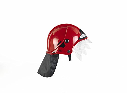 Theo Klein 8901 Fire Fighter Henry , Fire Helmet in Red I True to the Original Replica in MSA design I Movable visor I… – Bild 3