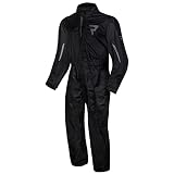 REBELHORN Unisex Travel Suit Motorrad Regenanzug, Schwarz, XL EU