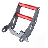 SageFurned Aluminium Hintere Fußstütze für Kugoo Pro Elektroroller, Stabiles Zubehör für Faltbare Hinterrad-Gabel, Fußrasten-Kit Schwarz Rot