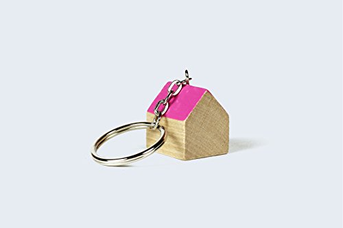 Portachiavi A Forma di Casetta Rosa