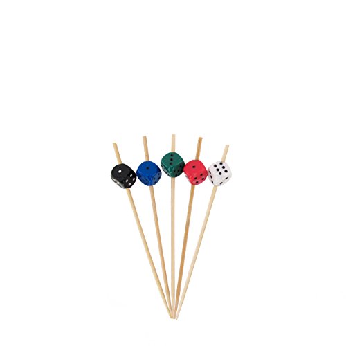 Dés décoratifs en bambou robuste BambooMN 9,9 cm pour buffet chic