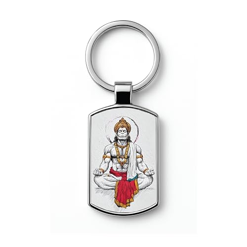 Image of Stylish Metal Keychains with Permanent Glossy Print - Inspirational Quotes & Spiritual Designs - Perfect Key chains for loved ones, Personal Use, Gifts & Return Gifts