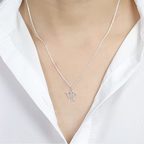 Boma Jewelry Sterling Silver Zodiac Sign Pendant Necklace, 18 Inches2
