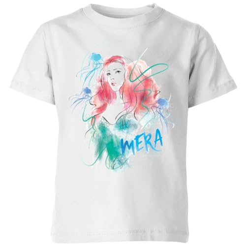 Image of Official Aquaman Mera Kids T-Shirt White - YM