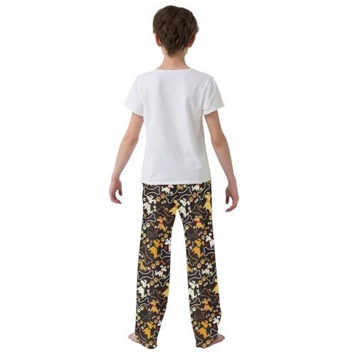 ZZKKO Cute Funny Dogs Boys Pants for Kids Jogger Pants with Pockets S-XL3
