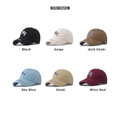 Gorra béisbol vaquera bordada vino ajustable unisex miniatura 3
