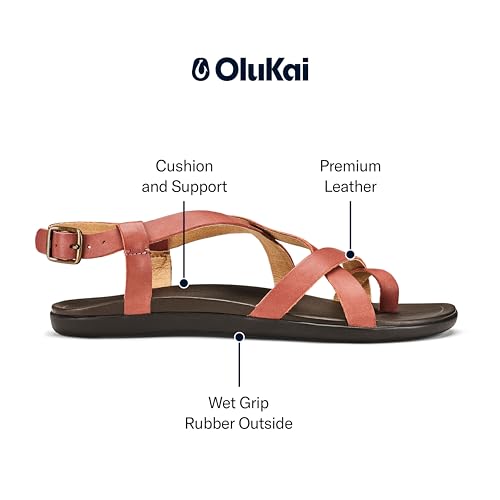 Image of OluKai Upena Women's Strappy Beach Sandal, Lightweight & Durable Design