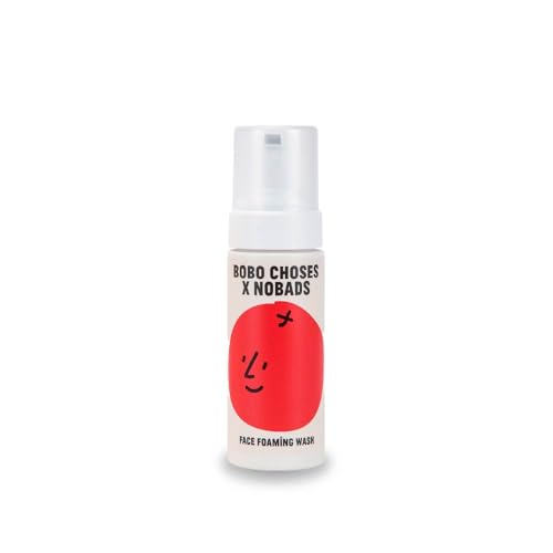 BOBO CHOSES x Foaming Face Wash – 94% Plant Based Gentle Cleanser for Sensitive Skin, Non Stinging to Eyes, Hydrating Daily Korean Skincare, Paraben Free Family Safe Clean Beauty