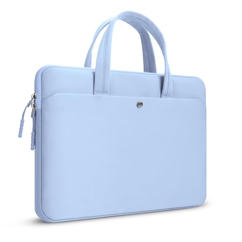 MicaYoung Funda Portatil 15.6 Pulgadas Bolsa PC Portátil Sleeve, Maletin Ordenador Portatil Funda Impermeable Bandolera Ordenador para 15 15.6 16 pulgadas Acer Asus Dell HP Thinkpad Chromebook, Azul