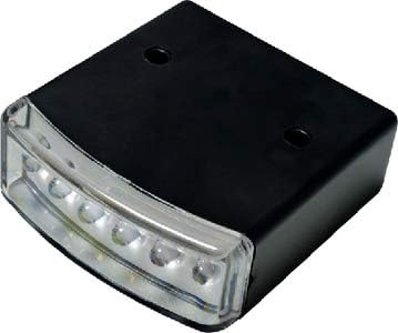 T-H Marine Automatic LED Lid Light - Hands Free On Off When Lid Opens and Closes - White Compartment Light for Rod Locker and Storage Hatch - Downward 6 LED Output with Stainless Ball Switch