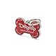 Dogtap Solid, digitale Hundemarke Knochen, mit NFC-Chip und QR Code für Kontaktdaten und Steckbrief, PVC, Metall, wasserfest, robust, 41,6 x 28,5 x 4,6 mm