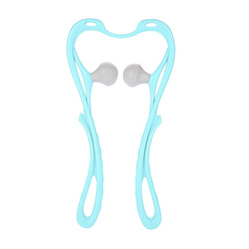 TPR소재 안마기 피부친화 목마사지기 튼튼한 어깨통증안마 부분마사지 근육마사지(블루)