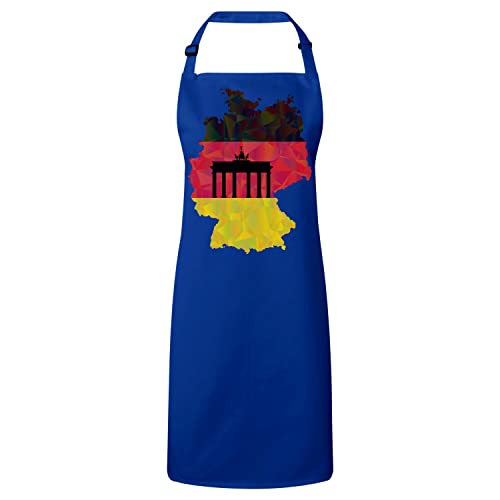 Tablier cuisine bleu Allemagne football parfait pour vos soirées barbecue et matchs entre amis