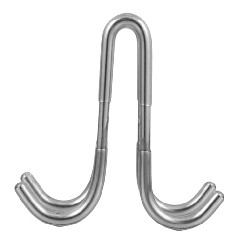 BELLIFFY Double Sided Hook Over Door Towel Rack Over The Door Hangers for Coats Bags 304 Stainless Steel Easy Install No Drilling Required