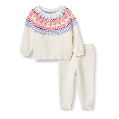 Image of Amazon Essentials x Sofia Grainge Toddler and Baby Boys' Cotton-Nylon Sweater Set