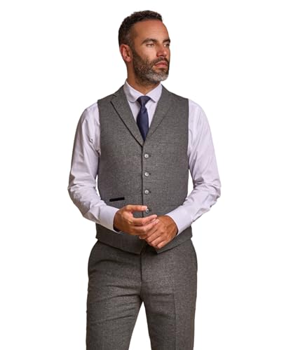Costume homme en tweed à chevrons pour mariage et bureau