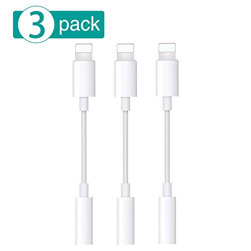 Cinkenyo iPhone Headphone Adapter, Lightning to 3.5mm MFi Certified Audio Connector for iPhone