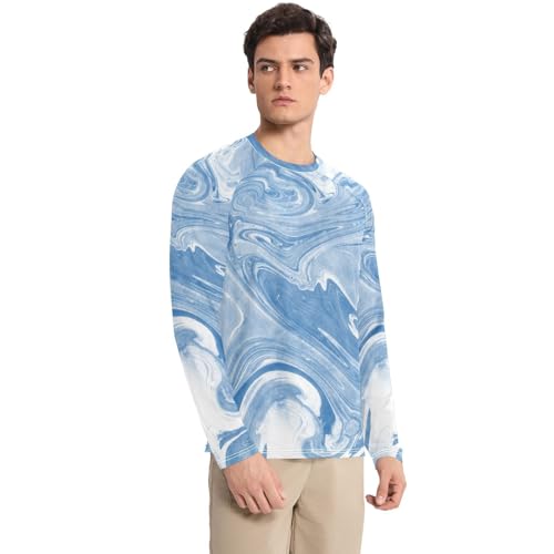 Marble Colorful Sun Protection SPF Rash Guard Shirt Slim fit Loose UV Sun Protection Summer3
