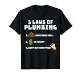 Funny Plumbing For Men Fake Plumbers Crack Plumber Gifts A T-Shirt
