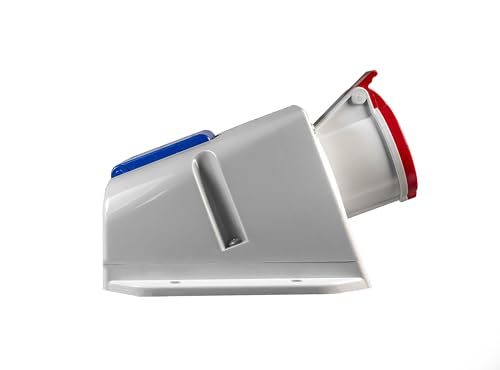 Prise combinée CEE 16A 5 broches 3P+N+E 400V et bloc Schuko IP44 - 3