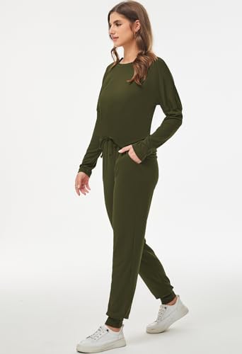 Image of Fixmatti Women Jumpsuit Low V Neck Drawstring Waisted Long Pant Romper Outfits