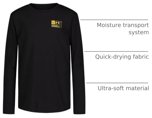 Image of Under Armour Boy's Linux Elk Long Sleeve Tee (Big Kids) Black XL (18-20 Big Kid)