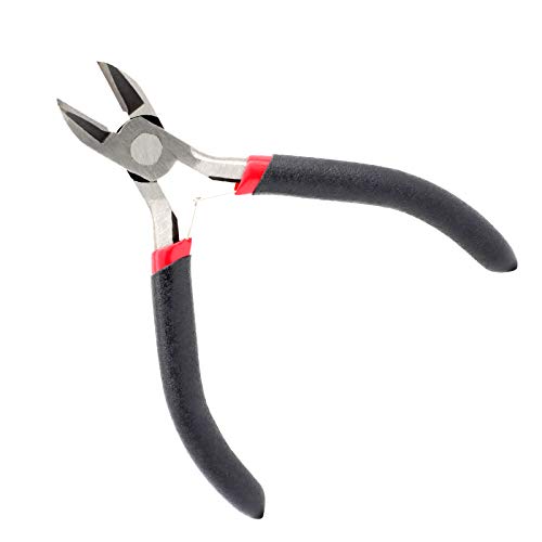 FENGWANGLI Wire Cutter Pliers for Wire Wrapping Bending Cutting Snipping, 5 Inch, Black