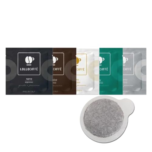 Cialde ese LOLLO CAFFE\' - 100 CIALDE kit Degustazione Miscele Argento, Nero, Classico; Oro, Dek