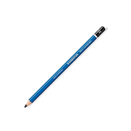 Staedtler Pack of 6 Mars Lumograph 100 Pencils 2 mm Lead Blue 6B